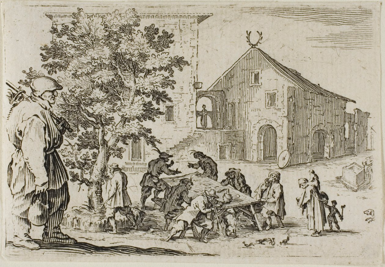 Das Gasthaus, aus Die Launen von Jacques Callot