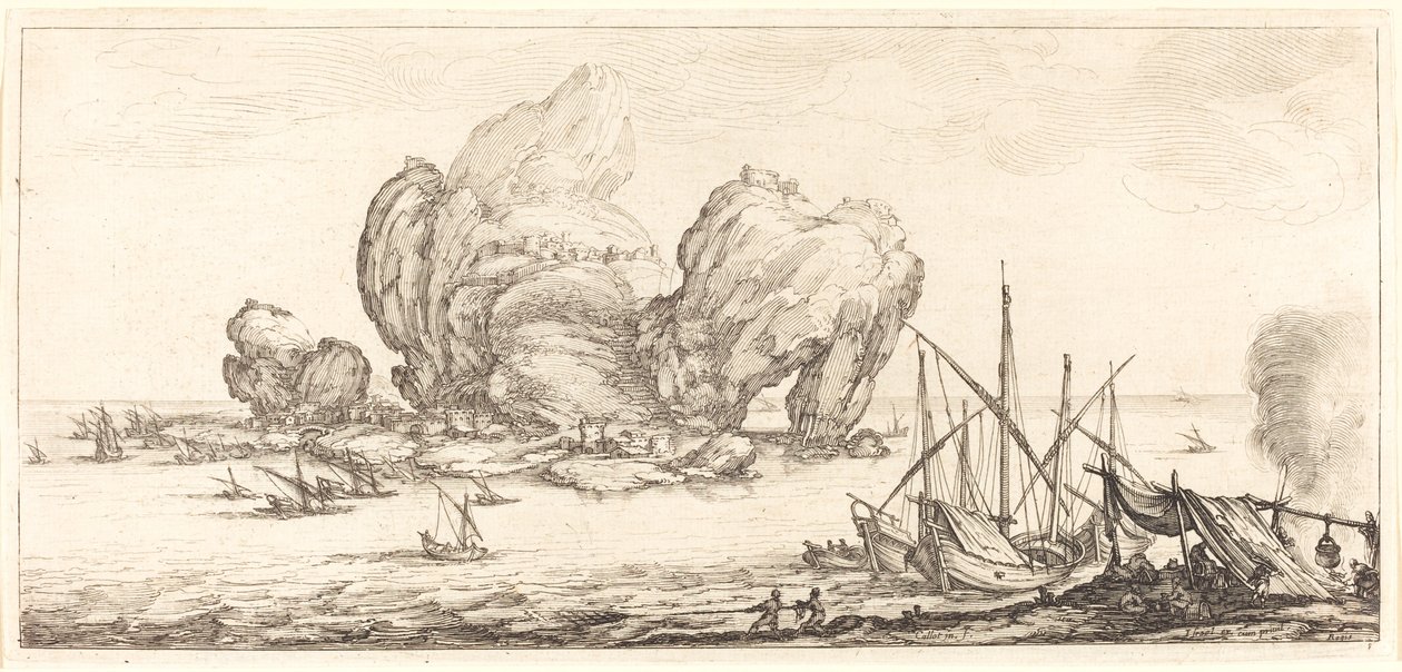 Der große Felsen von Jacques Callot