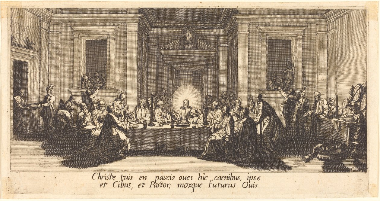 Das letzte Abendmahl von Jacques Callot