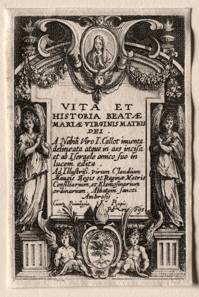 Das Leben der Jungfrau Maria: Frontispiz von Jacques Callot