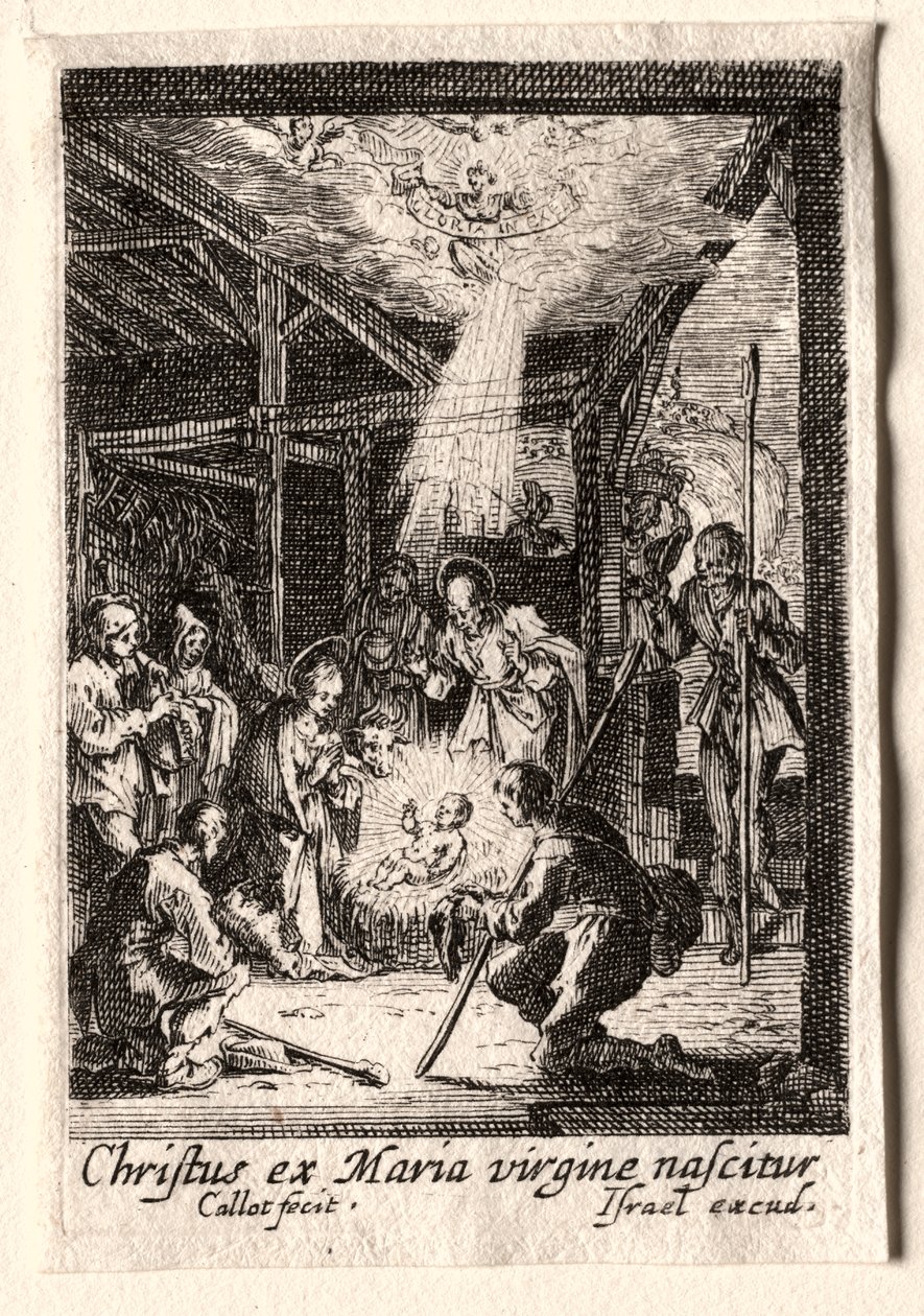 Das Leben der Jungfrau Maria: Die Geburt Christi von Jacques Callot