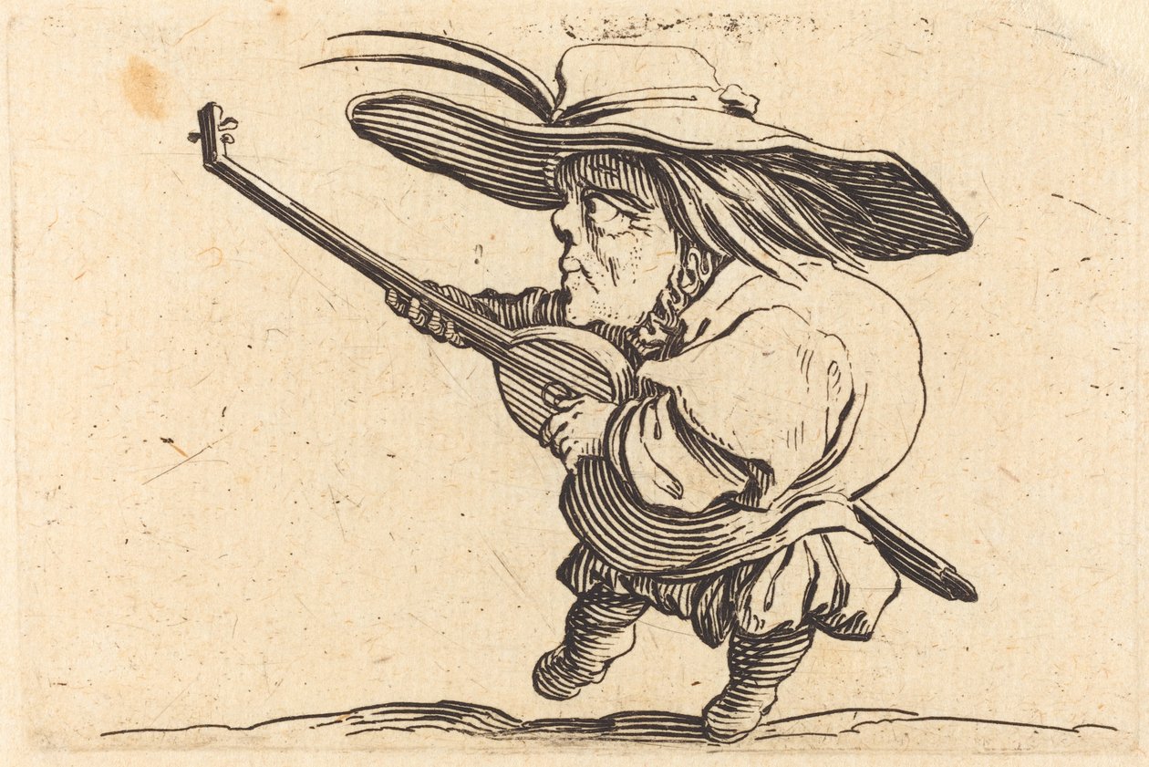 Der Lautenspieler von Jacques Callot