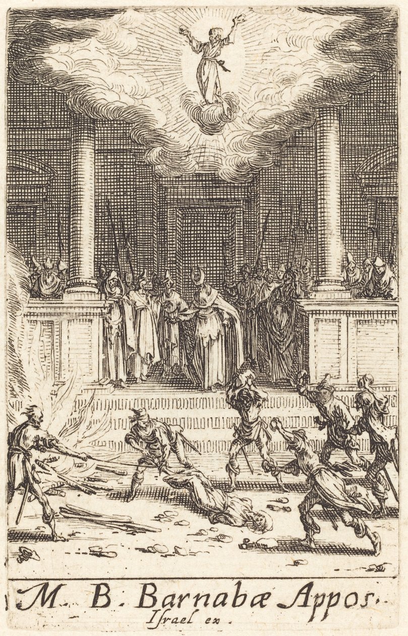 Das Martyrium des Heiligen Barnabas, ca. 1634-1635 von Jacques Callot