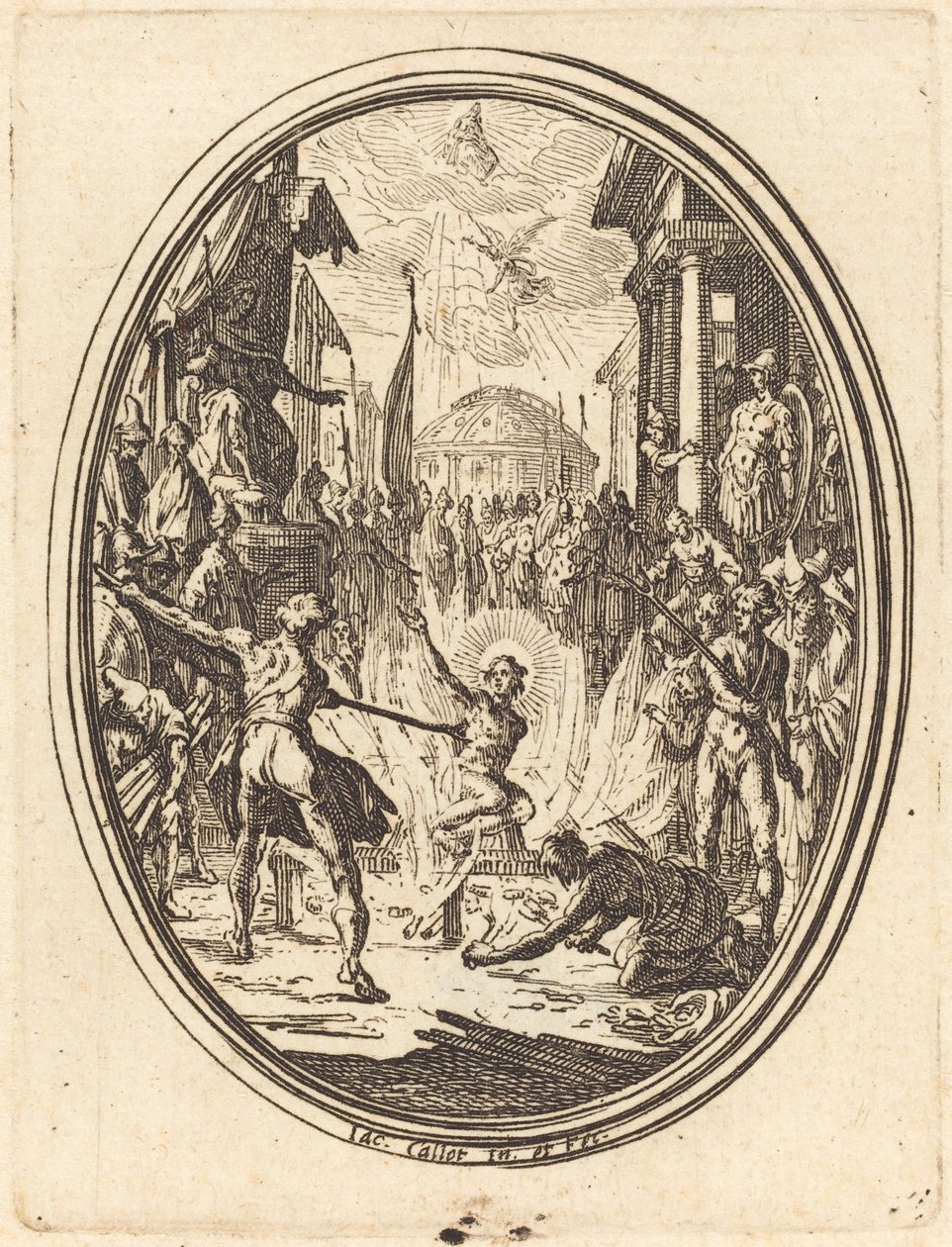 Das Martyrium des Heiligen Laurentius von Jacques Callot