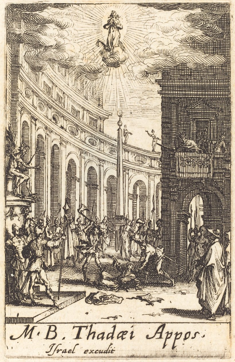 Das Martyrium des Heiligen Thaddäus, ca. 1634-1635 von Jacques Callot