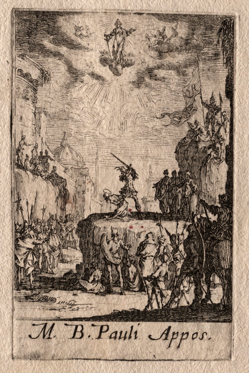 Das Martyrium der Apostel: St. Paul von Jacques Callot