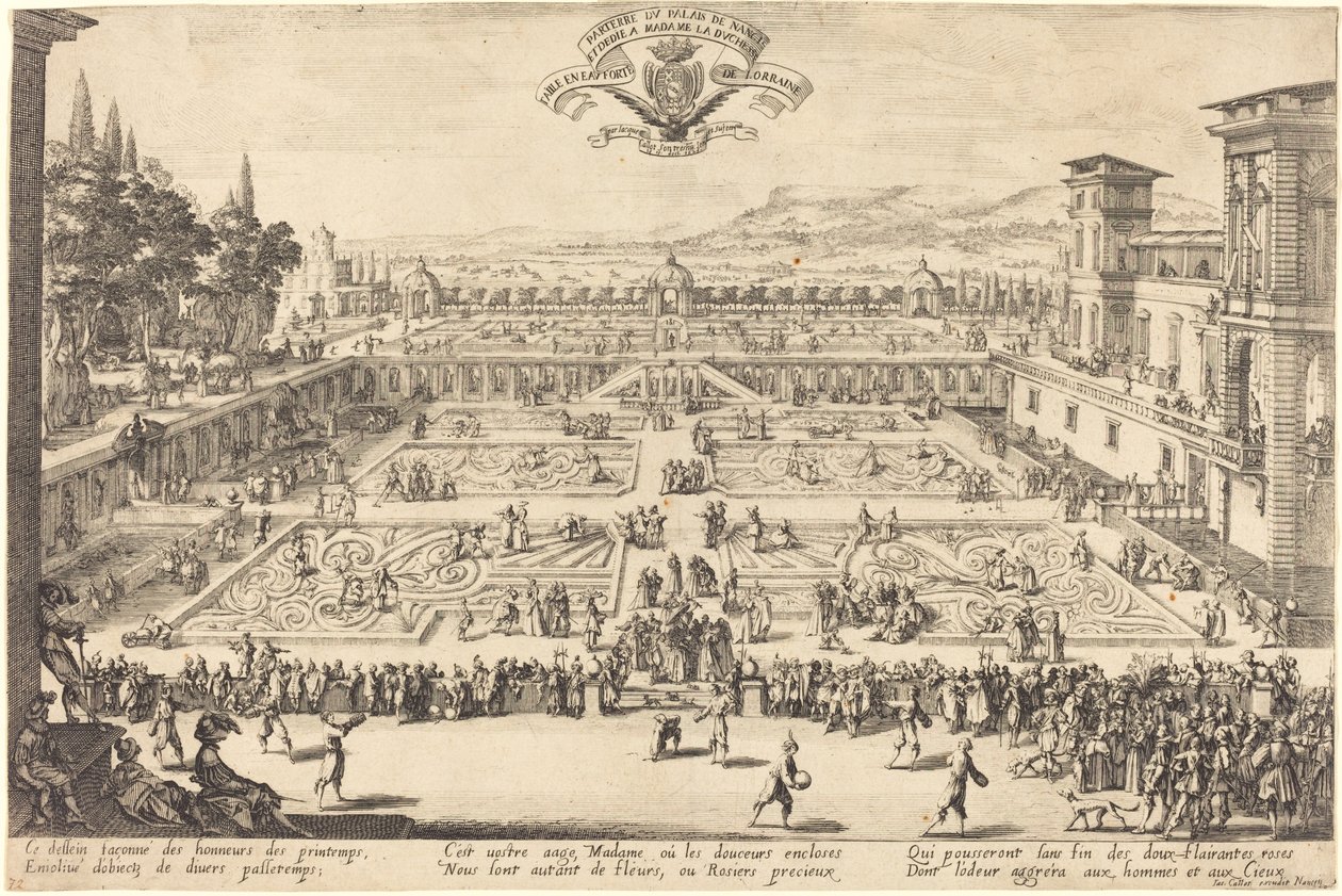 Die Palastgärten von Nancy von Jacques Callot