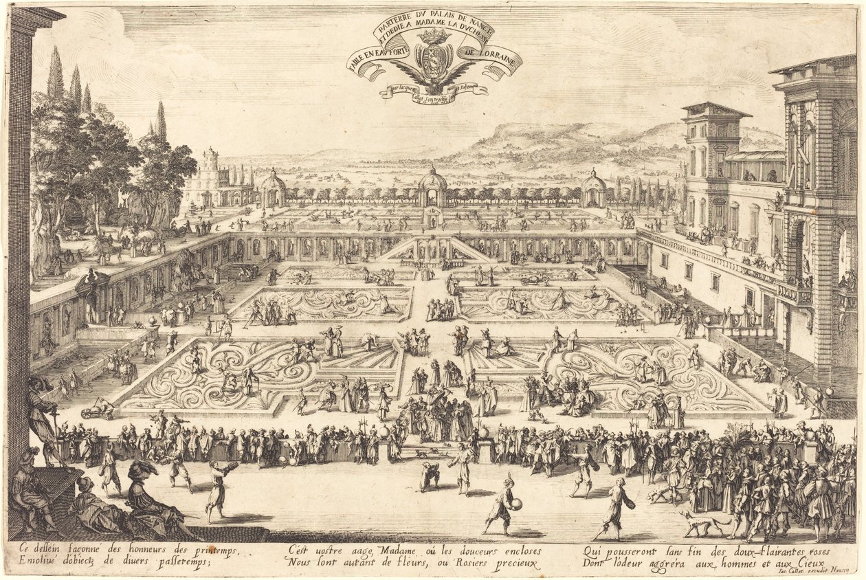 Die Palastgärten von Nancy von Jacques Callot