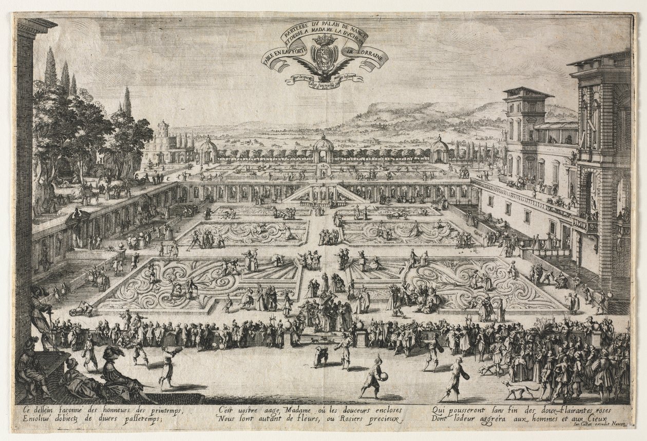 Die Palastgärten in Nancy von Jacques Callot