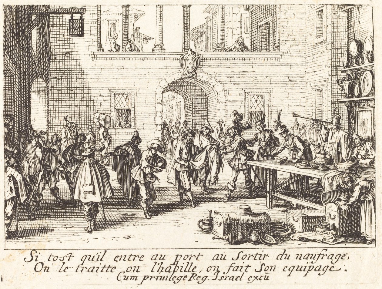 Die Eltern schenken Geschenke von Jacques Callot