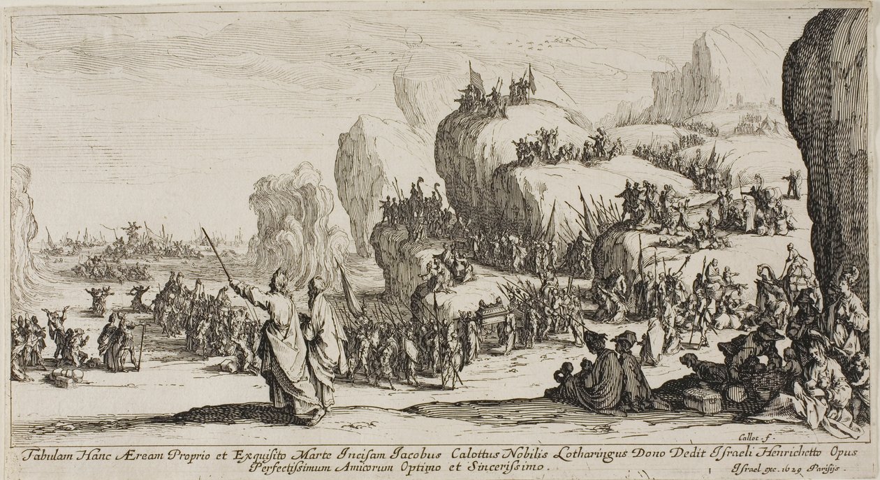 Der Durchzug durch das Rote Meer von Jacques Callot
