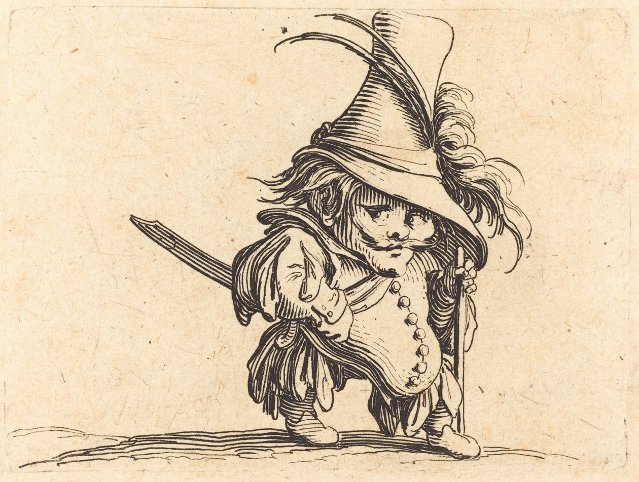 Der dickbäuchige Mann mit dem hohen Hut von Jacques Callot
