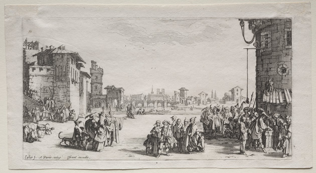 Der Sklavenmarkt, 1629 von Jacques Callot