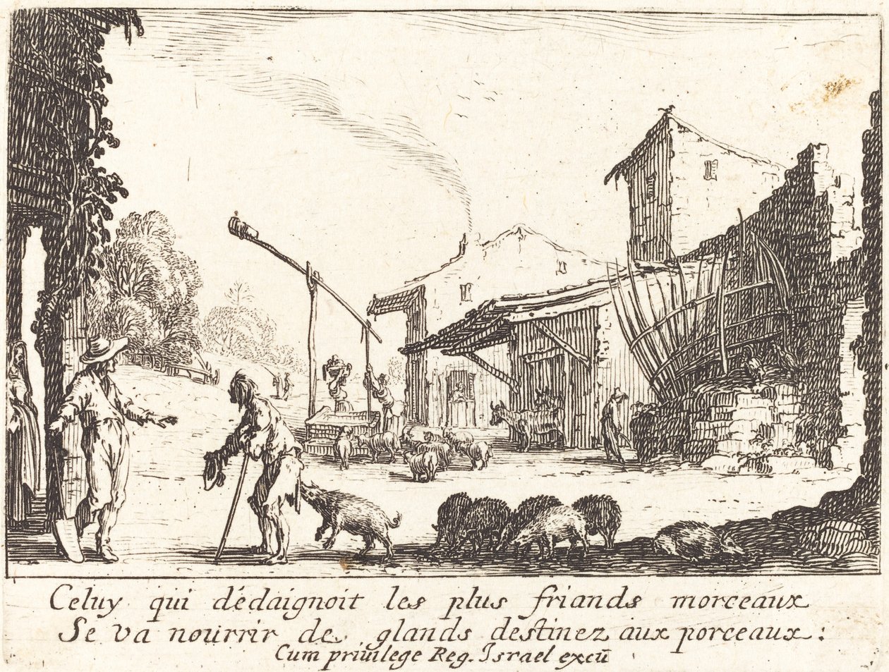 Der Schweinehirt von Jacques Callot
