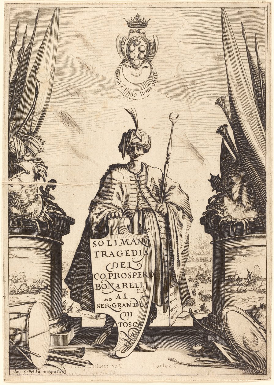 Titelblatt für "Il Solimano" von Jacques Callot