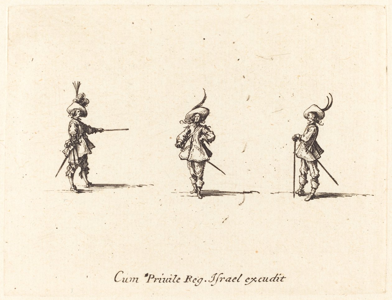 Unbewaffnete Übung von Jacques Callot