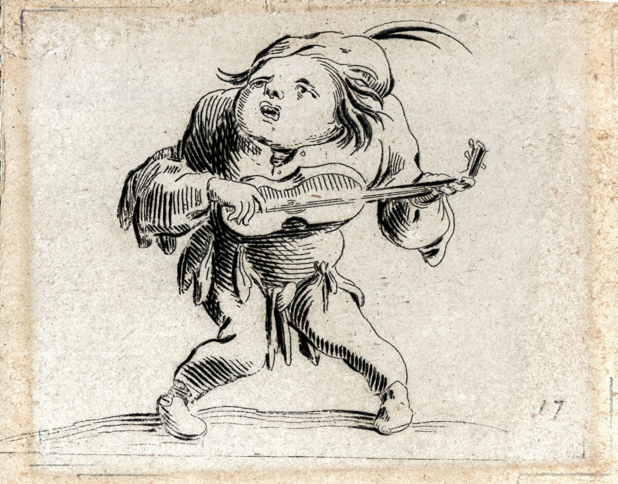 Verschiedene Gobbi-Figuren von Jacques Callot