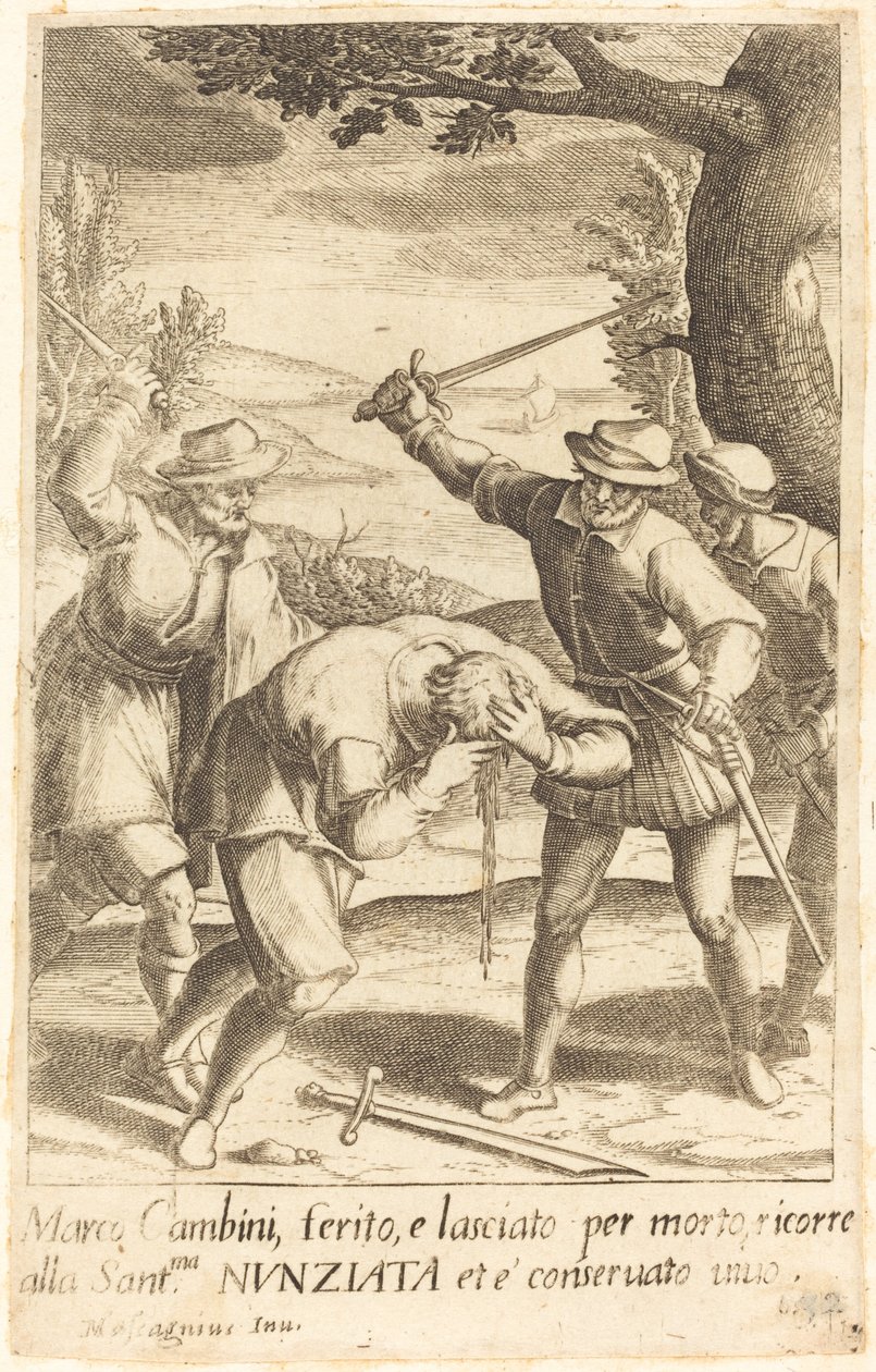 Marco Cambini von Jacques Callot after Donato Mascagni