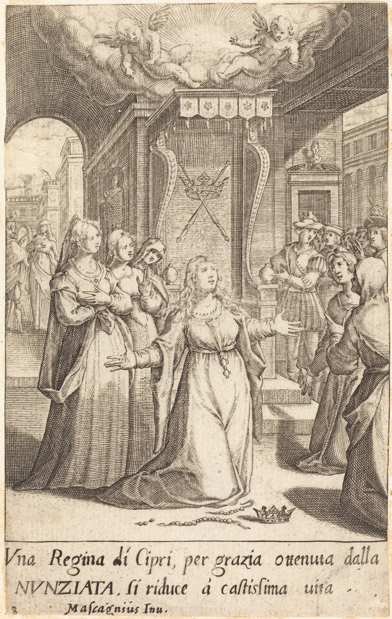 Königin von Zypern von Jacques Callot after Donato Mascagni