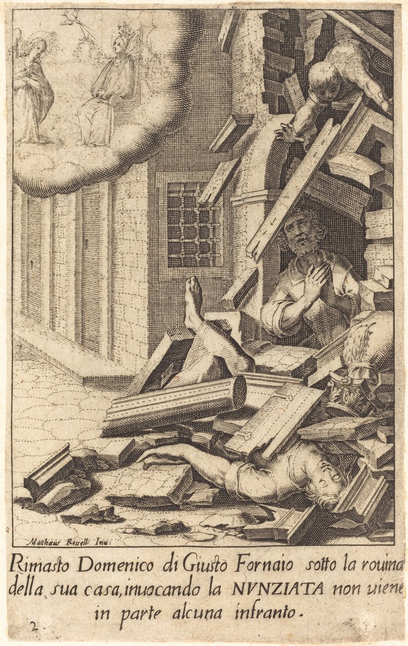 Domenico di Giusto von Jacques Callot after Matteo Rosselli
