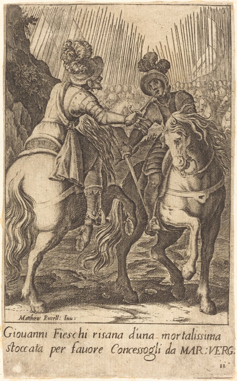 Giovanni Fieschi von Jacques Callot after Matteo Rosselli