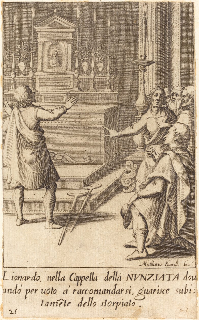 Lionardo von Jacques Callot after Matteo Rosselli