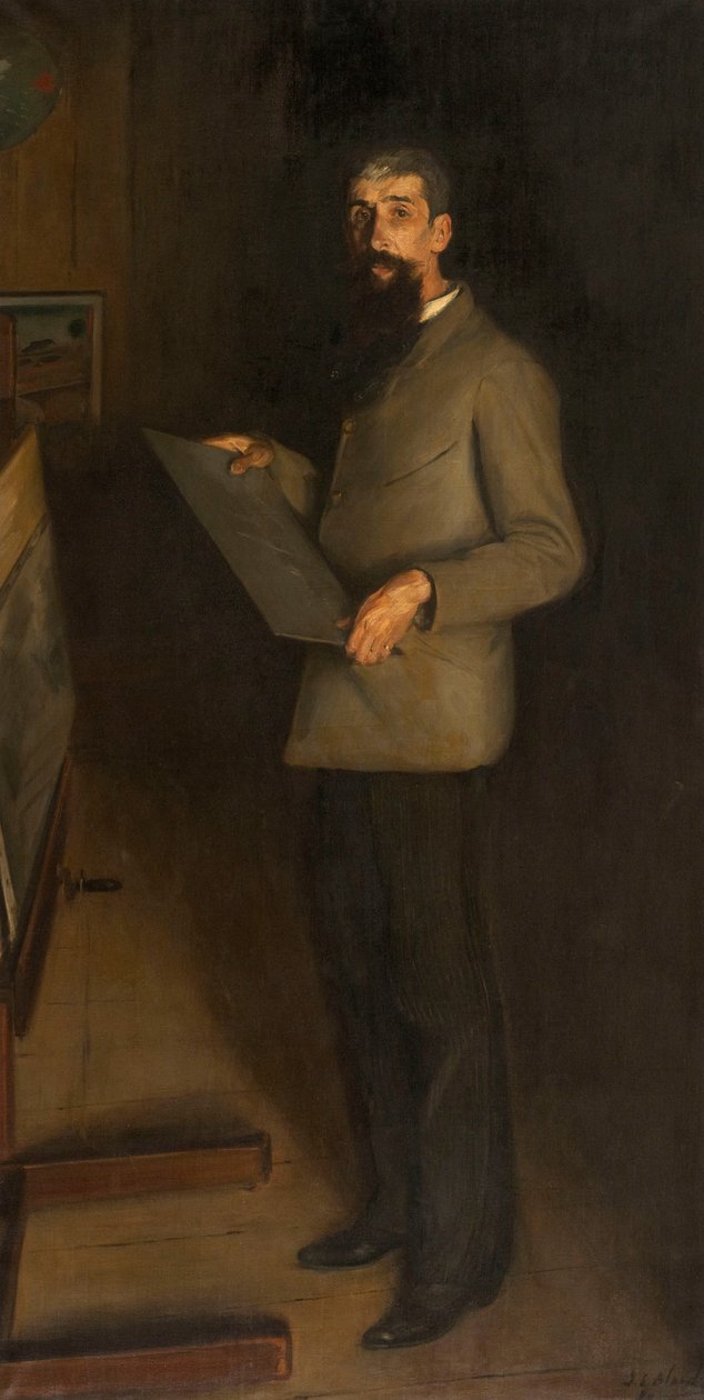 Porträt von Henri Guérard, 1889 von Jacques Emile Blanche