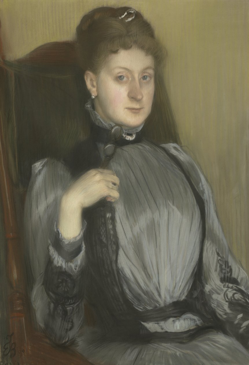Porträt einer Frau, 1890 von Jacques Emile Blanche