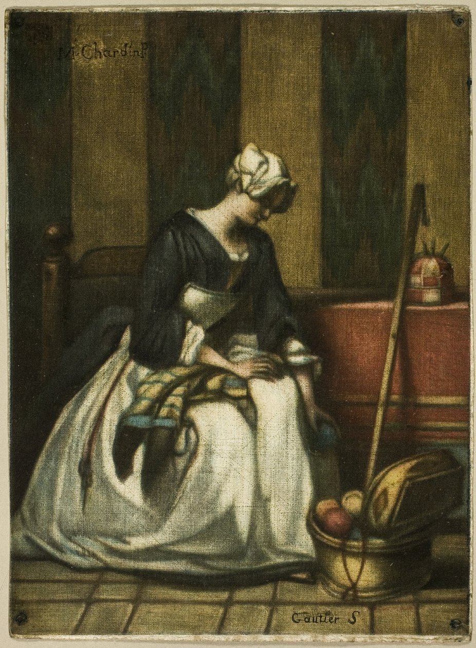 Die Gobelinweberin von Jacques Fabien Gautier d