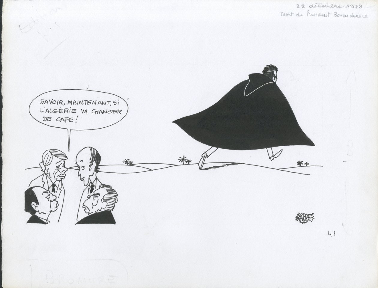 Le Figaro, Satirique en N & B von Jacques Faizant
