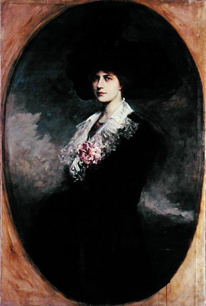 Porträt einer Frau von Jacques Fernand Humbert
