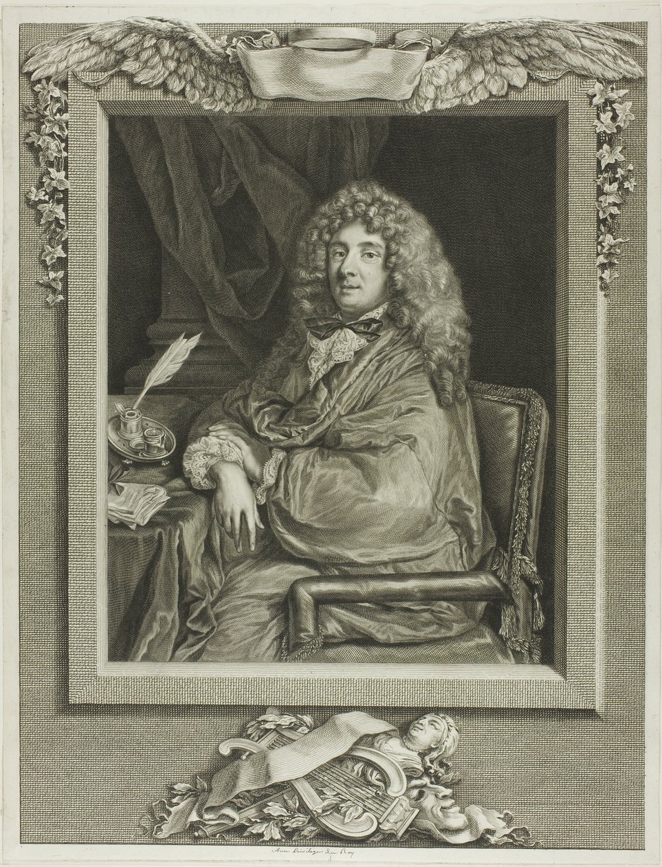 Molière von Jacques Firmin Beauvarlet