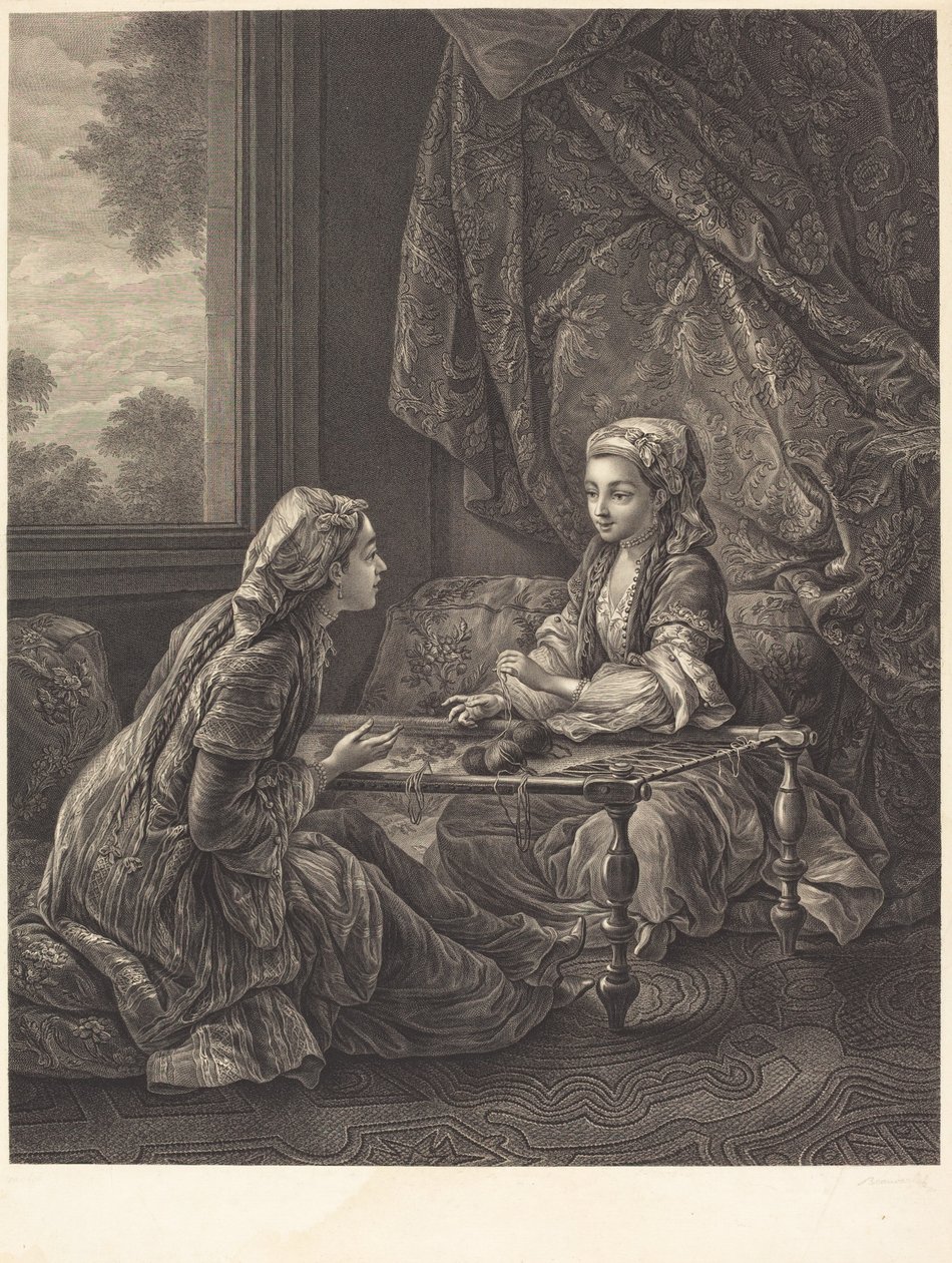 Das Vertrauen von Jacques Firmin Beauvarlet after Carle Van Loo