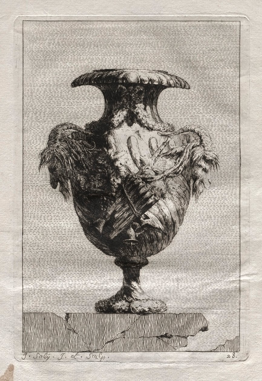 Vasensuite: Platte 28 von Jacques François Saly
