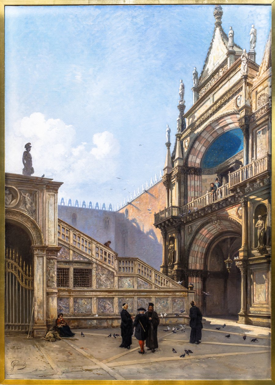 Die Riesentreppe in Venedig von Jacques Guiaud