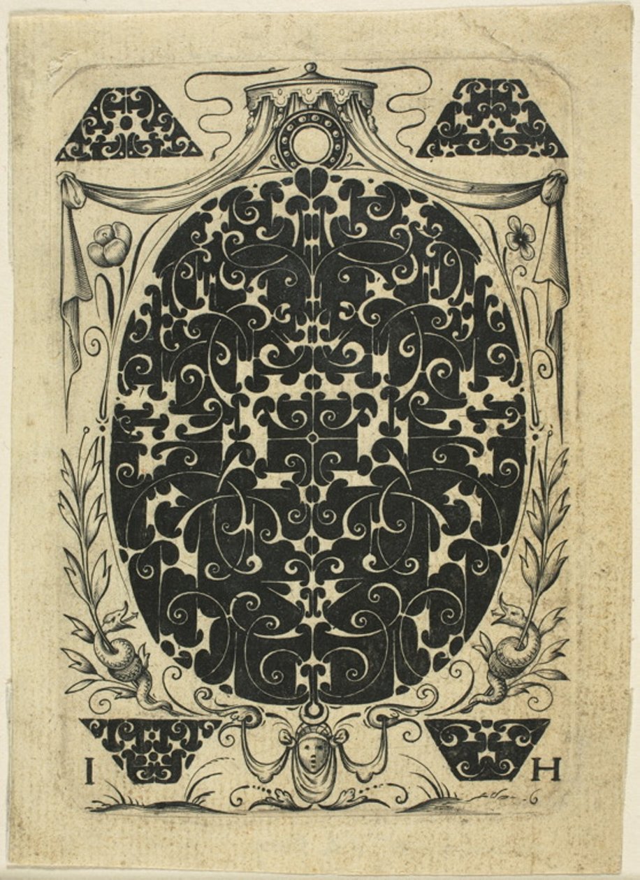 Ornamentale Platte II von Jacques Hurtu