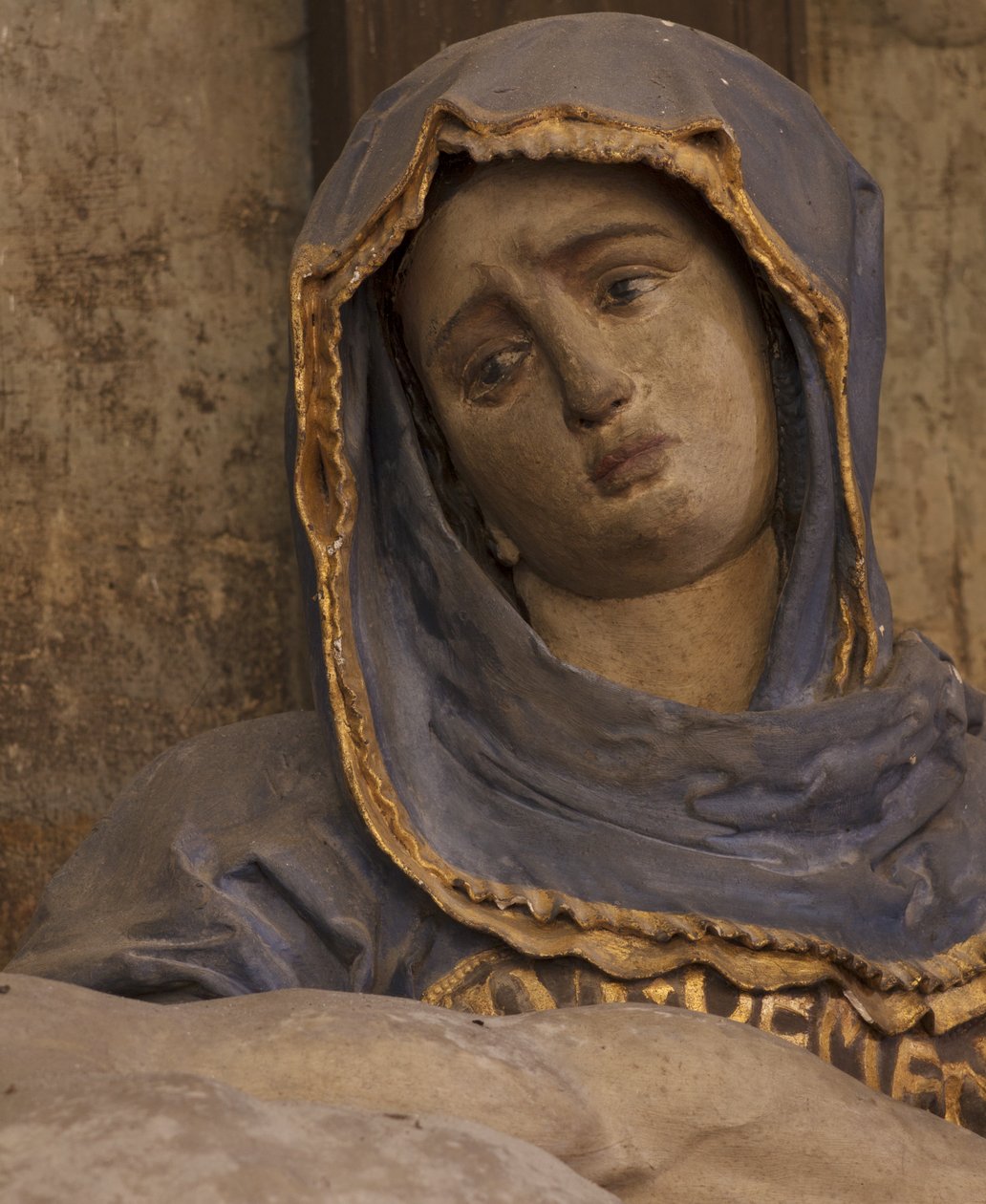 Detail der Pietà von Jacques Jubert