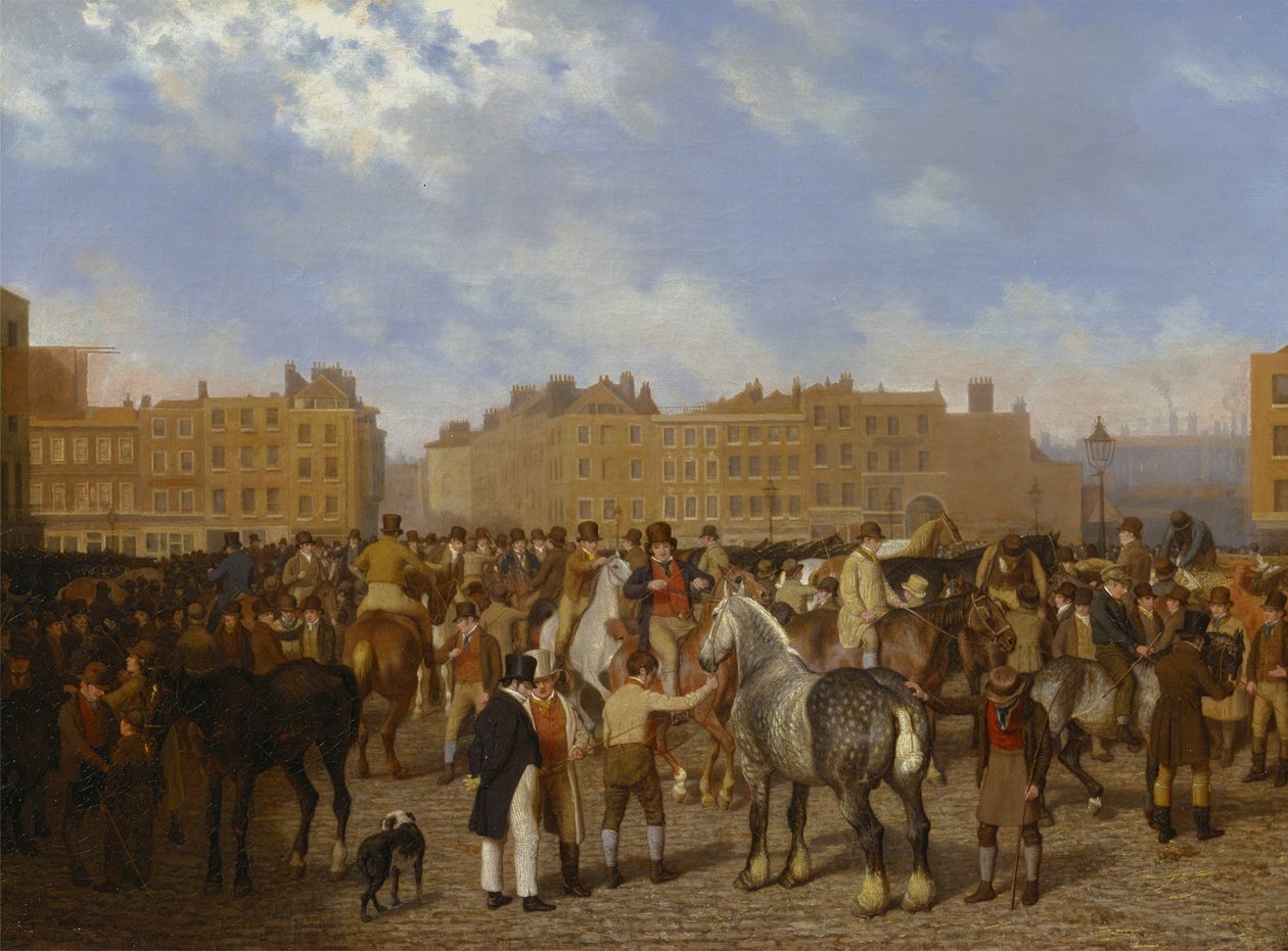 Alter Smithfield-Markt von Jacques Laurent Agasse