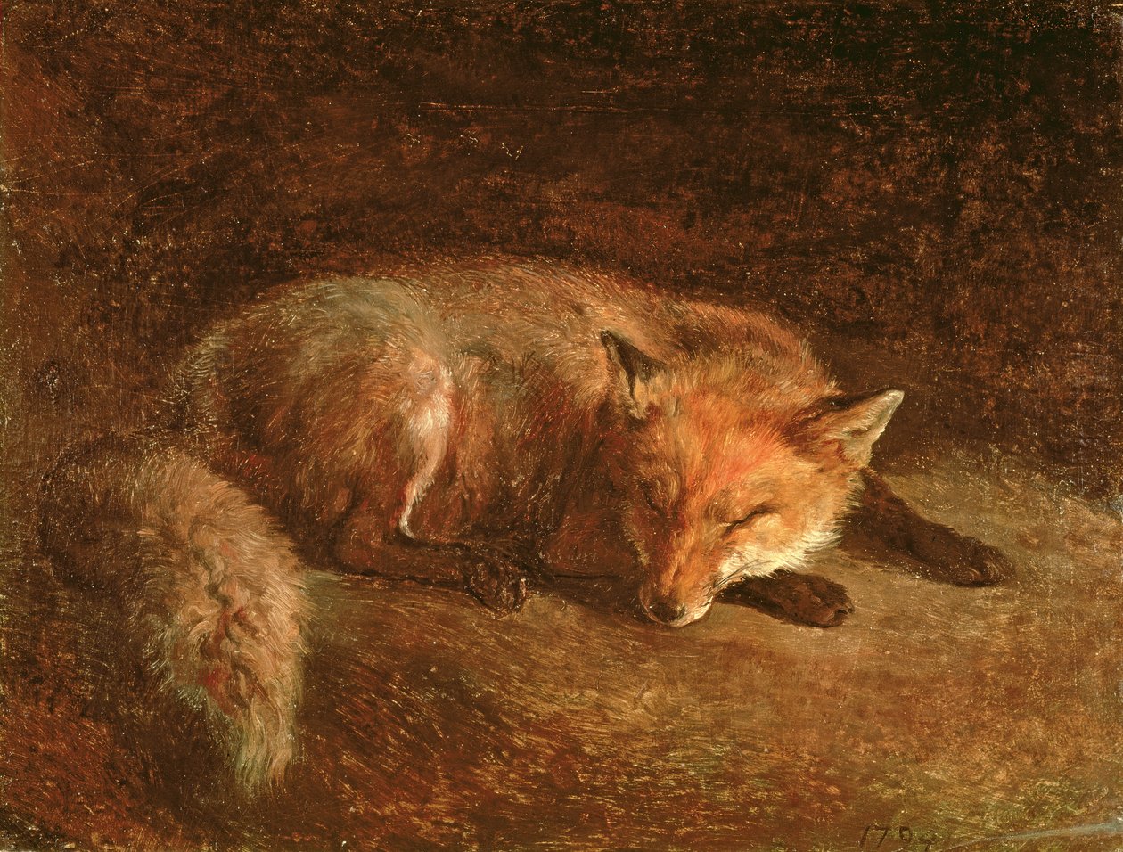 Schlafender Fuchs von Jacques Laurent Agasse