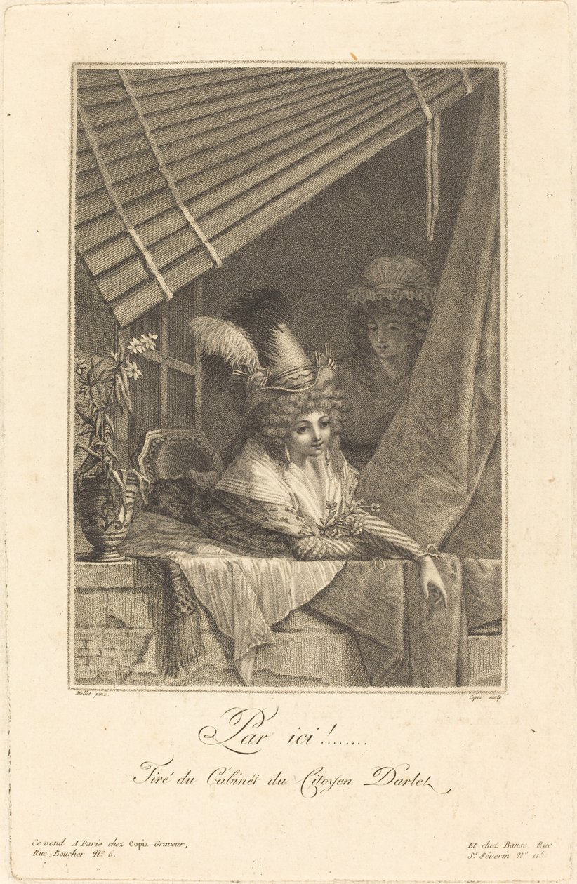 Hier entlang von Jacques Louis Copia after Jean Baptiste Mallet