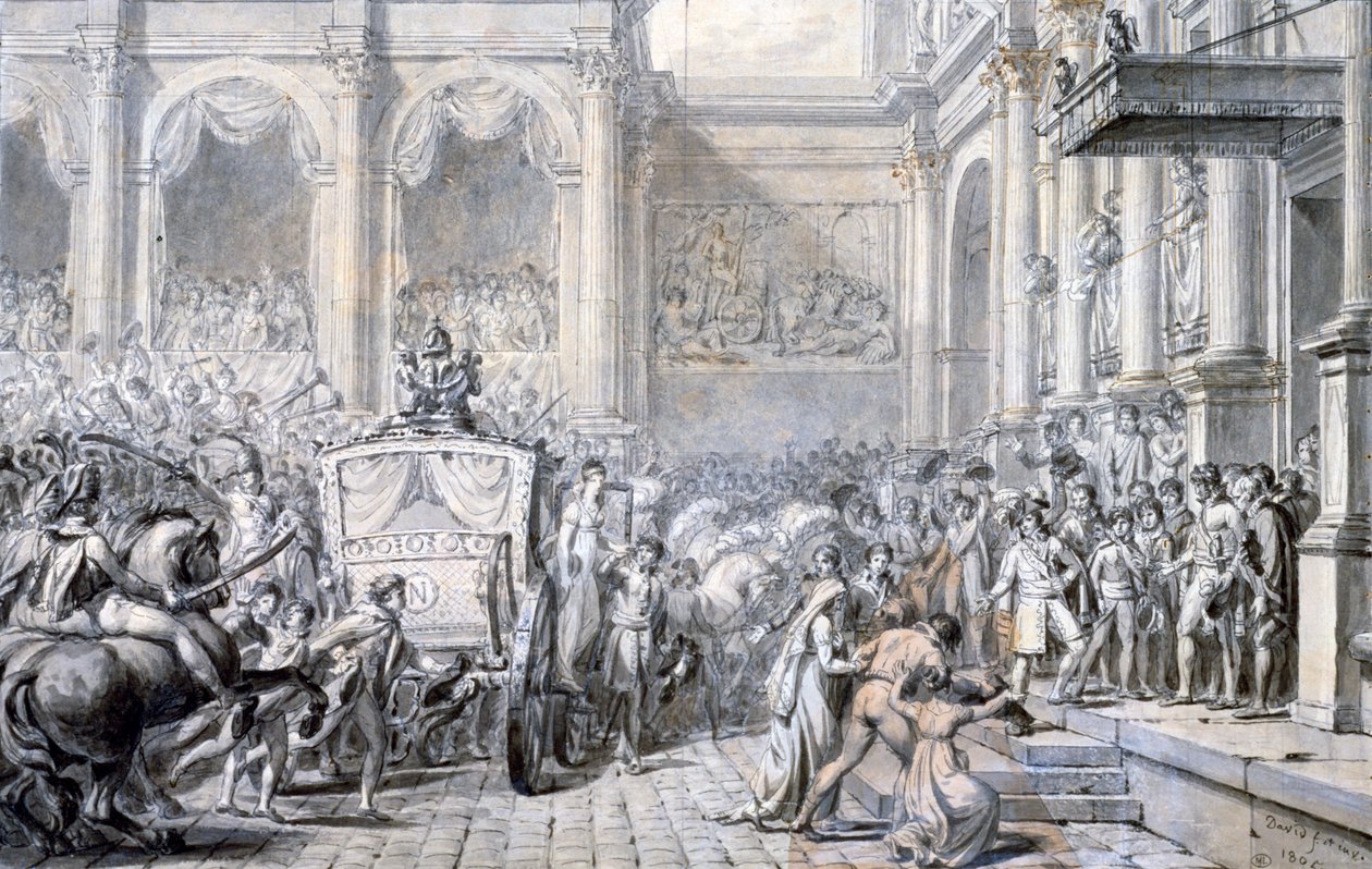 Ankunft im Rathaus, 1805 von Jacques Louis David