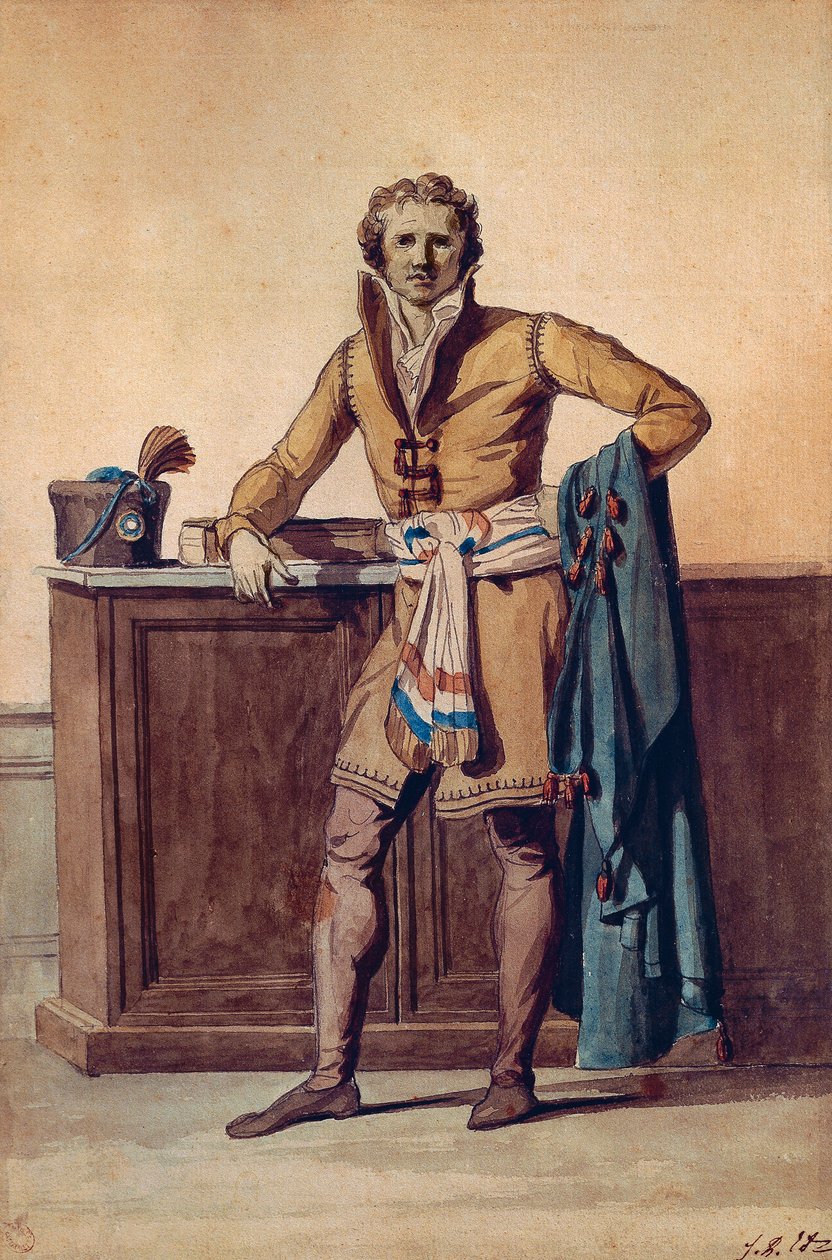 Innere Kleidung eines französischen Bürgers von Jacques Louis David