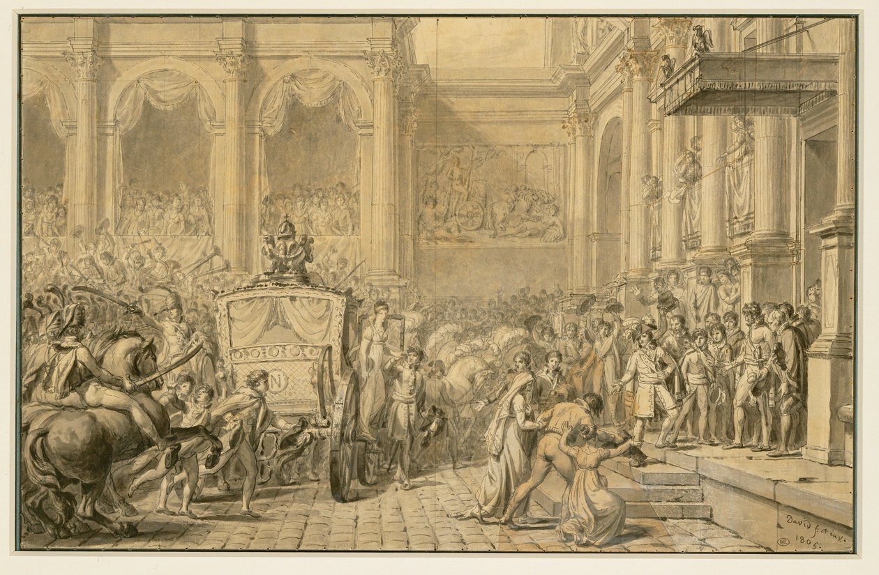 Die Ankunft des Kaisers von Jacques Louis David