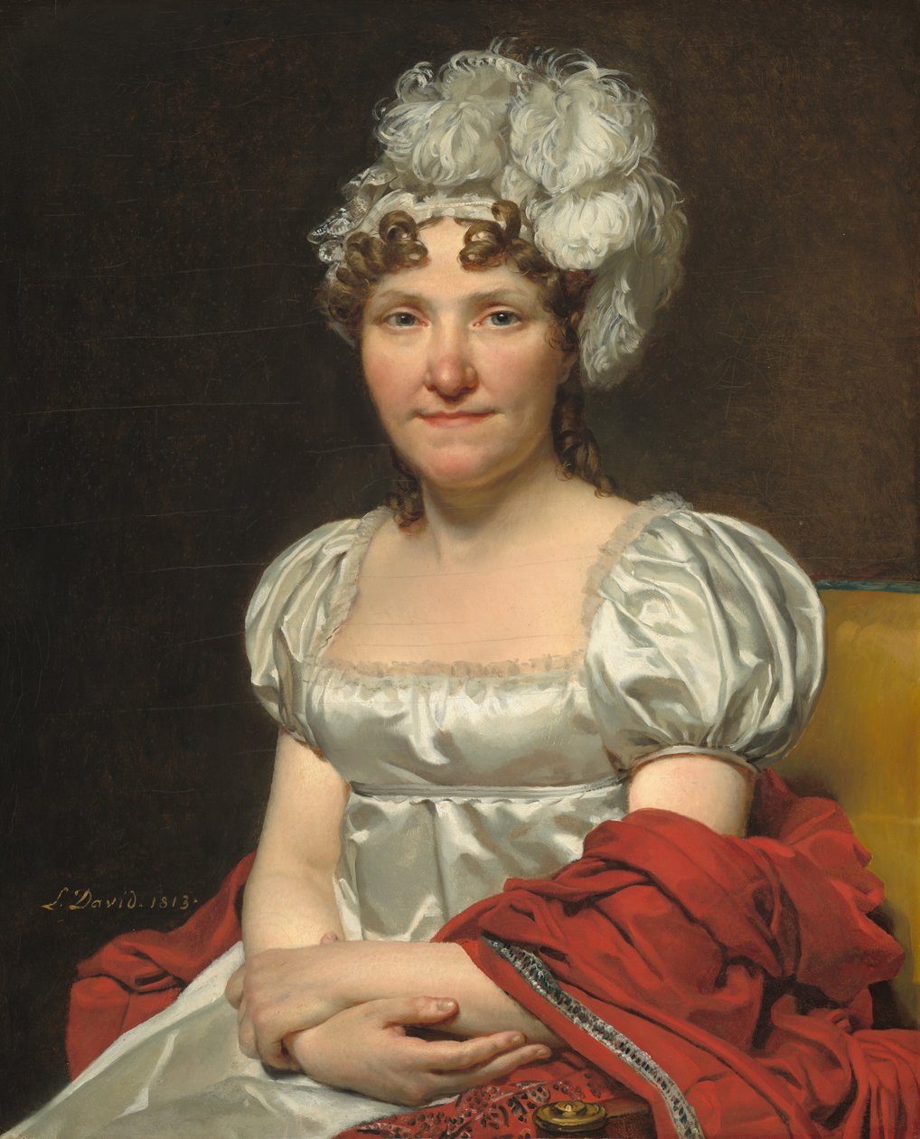 Madame David, 1813 von Jacques Louis David