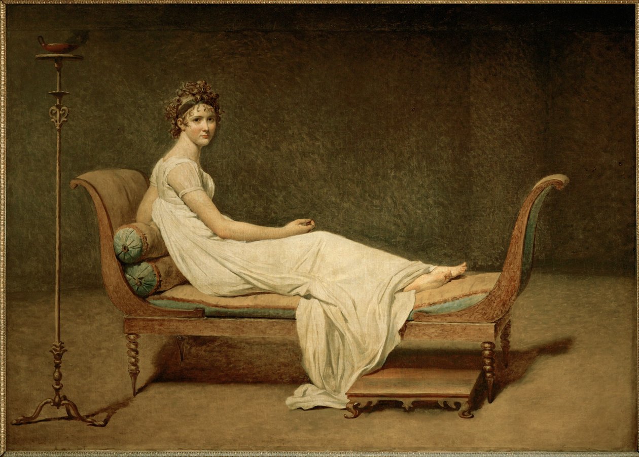 Mme Recamier geborene Julie Bernard ... von Jacques Louis David