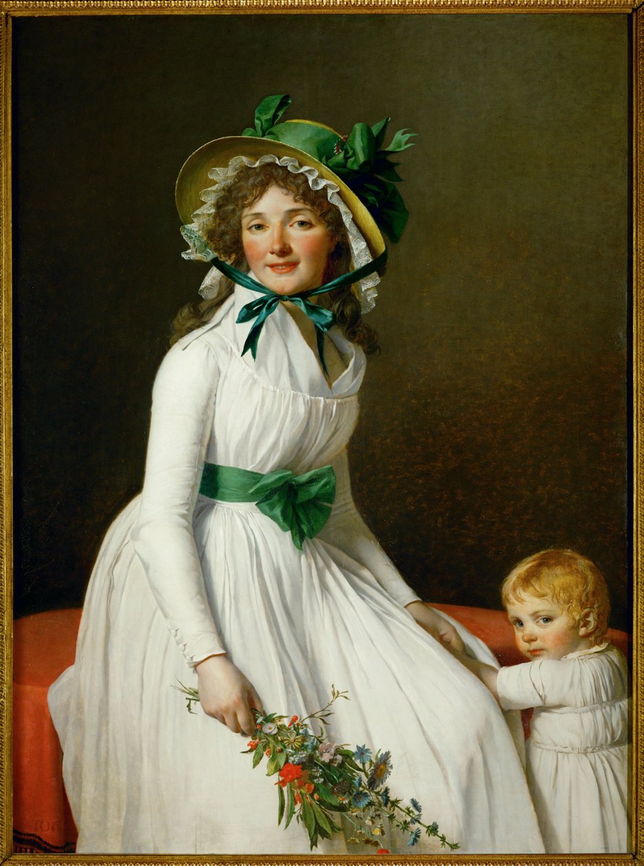 Mme. Seriziat und ihr Sohn von Jacques Louis David