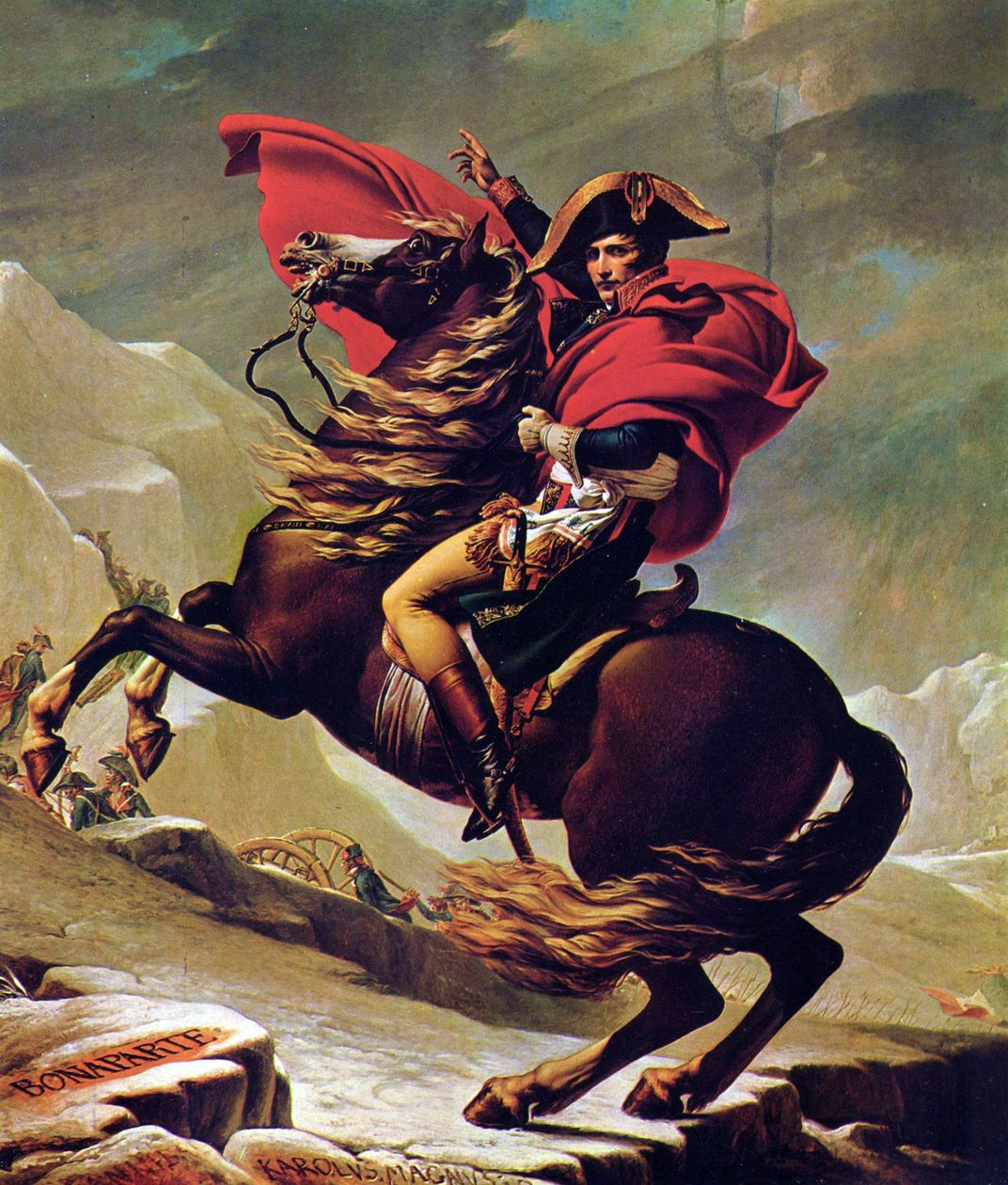 Napoleon überquert die Alpen von Jacques Louis David