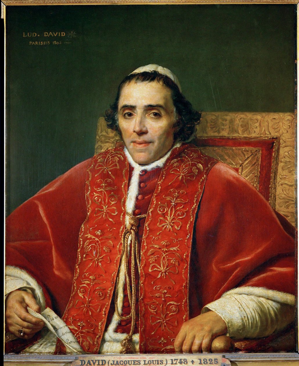 Papst Pius VII von Jacques Louis David