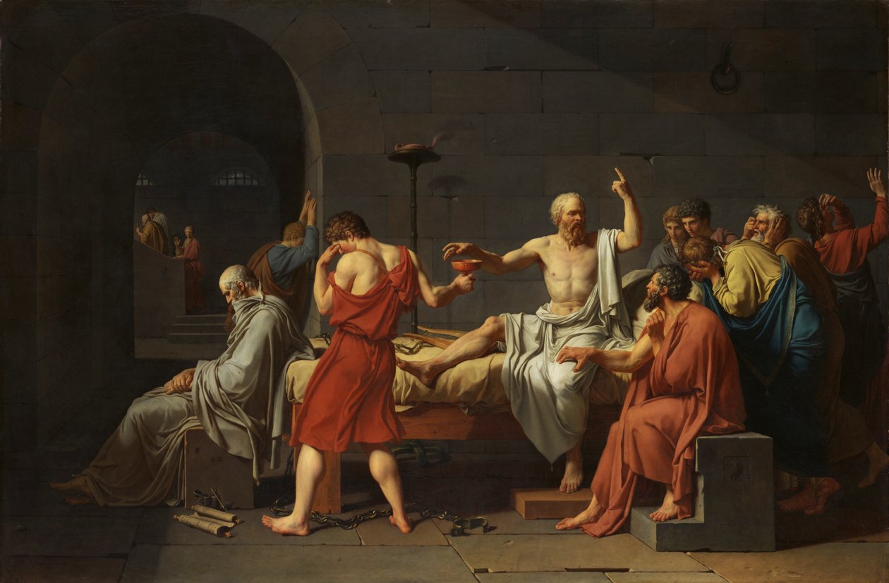 Der Tod des Sokrates von Jacques Louis David