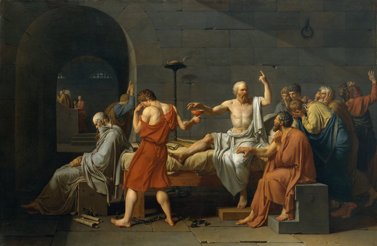 Der Tod des Sokrates von Jacques Louis David